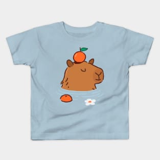 capybara yuzu bath Kids T-Shirt